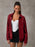 High-end Sophisticated Leather Jacket With A Lapel Collar And Zipper-front Cardigan Top
