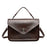 Oil-waxed Leather Vintage New Style Minimalist Fashionable Elegant Womens