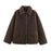Manteau Femme Confortable Décontracté Réversible Cuir et Fourrure Tout-en-un pour la Chaleur et le Style