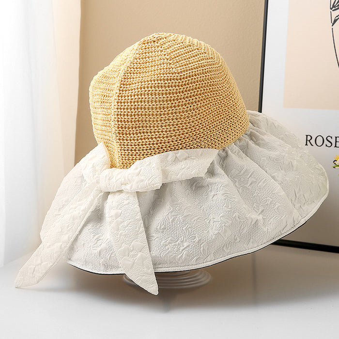 Chapeau de plage en vinyle pour l'été, avec protection solaire et masque facial.