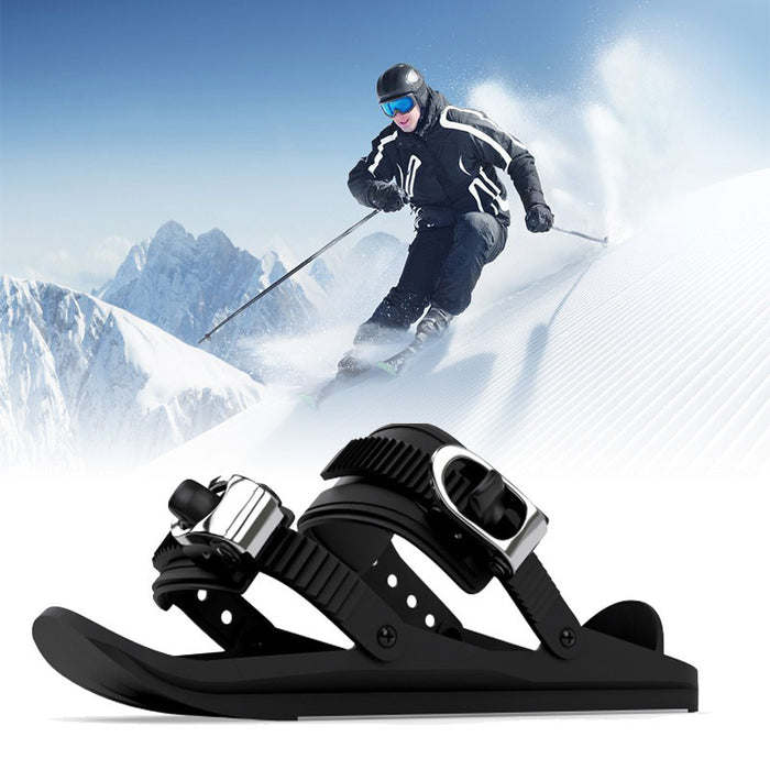 Mini chaussures de ski portables d'extérieur avec sangles réglables à double planche