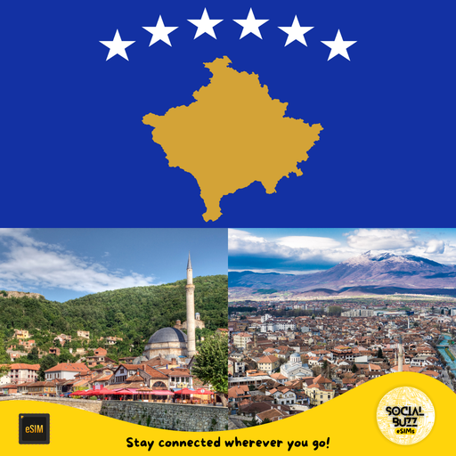 Plan de datos de Internet eSIM de Kosovo 