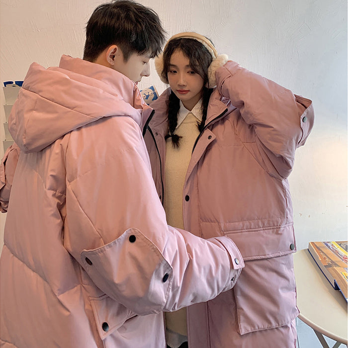Fashion Mid-length Couple Down Jacket