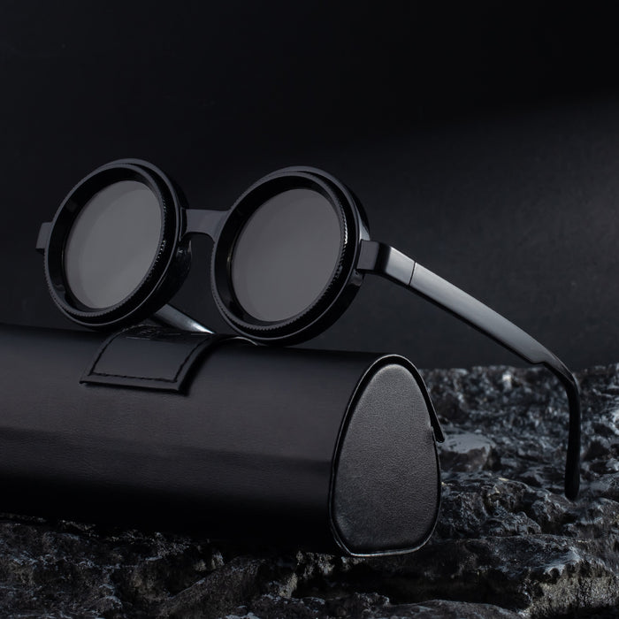 Lunettes de soleil homme à effet zoom et rotation, protection solaire