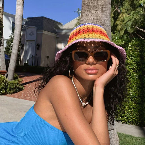 Bob de plage à large bord, anti-UV, qui affine le visage