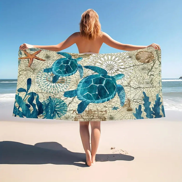 Creative Printing Microfiber Beach Towel
