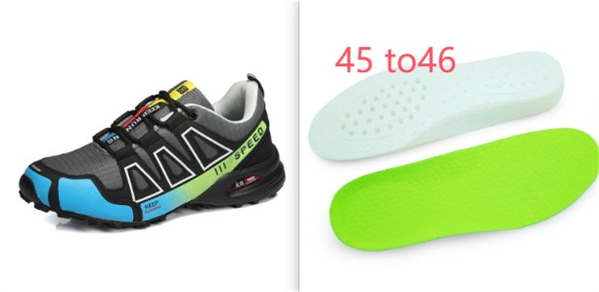 Zapatos de senderismo de verano para hombre, calzado para exteriores, superligeros, transpirables, con absorción de impactos, para trekking todoterreno.