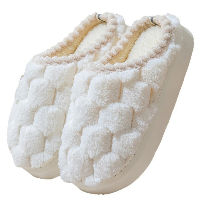 Women's Indoor Non-slip Thick Bottom And Warm Keeping Cotton Slippers