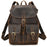 Casual Retro Crazy Horse Leather Travel Backpack