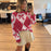 Pull tendance pour femme avec imprimé nœud et manches longues en tricot
