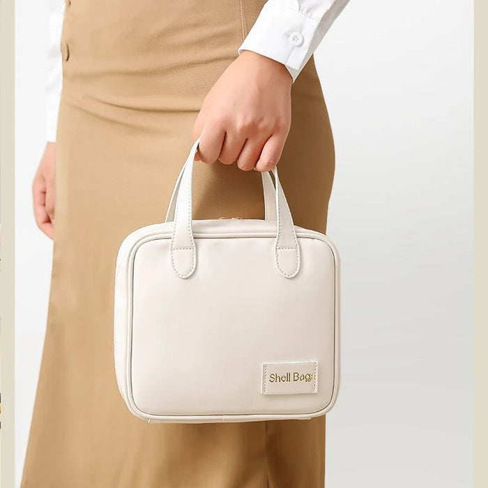 Pochette de rangement de maquillage de voyage grande capacité en PU, sac à cosmétiques