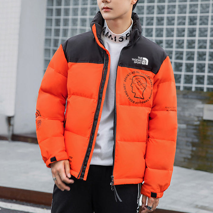 Chaqueta de plumas para parejas, abrigo holgado y cálido, impermeable.