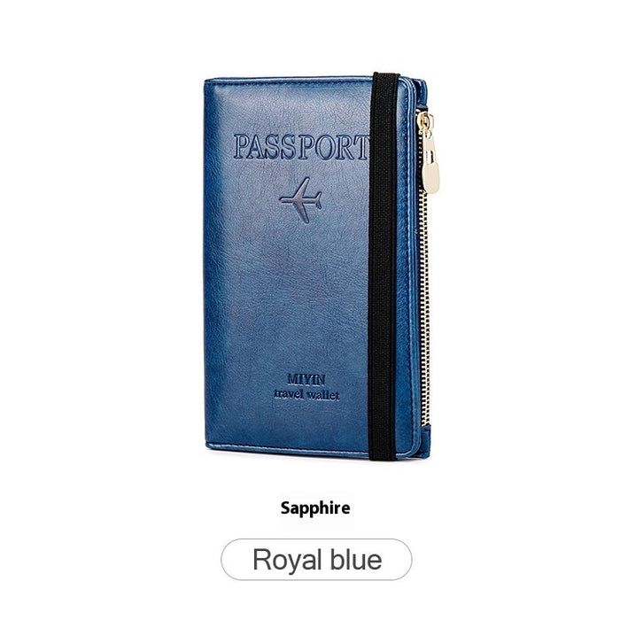 Cartera para pasaporte multifuncional con RFID ultrafina