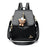 New Genuine Leather With Pendant High-value Female Student Travel Backpack