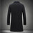 Men's Mid-length Trench Coat Fall Winter Slim Pockets Single-breasted Collar Jacket  Casual Business Comfortable Overcoat Clothing