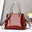 Fashionable Patent Leather Glossy Handbag Large-Capacity Casual Shoulder Crossbody Bag