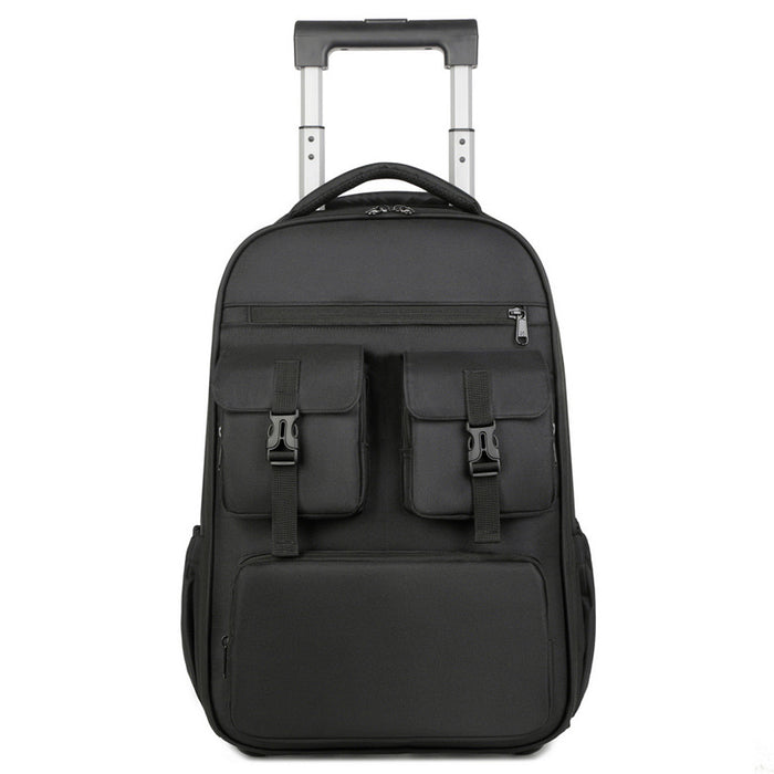 Airbag Multifunctional Expandable Trolley Backpack Men