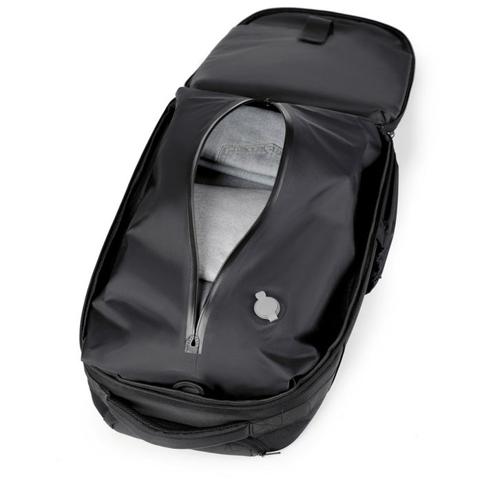 Airbag Multifunctional Expandable Trolley Backpack Men