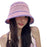 Color Matching Sweet Woven Straw Hat Female Beach Sun-proof Breathable Bucket Hat