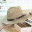 Sombrero de paja panamá, estilo europeo y americano, para protección solar, para verano, viajes, playa, tejido.