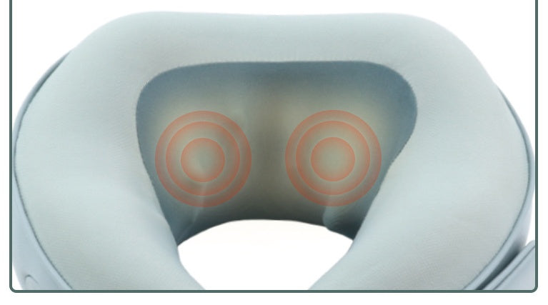 Oreiller de massage en forme de U et appareil de massage pour la nuque, idéal pour les voyages.