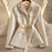 Women's Solid-Color Loose All-Match Cropped Waist-Cinching Coat