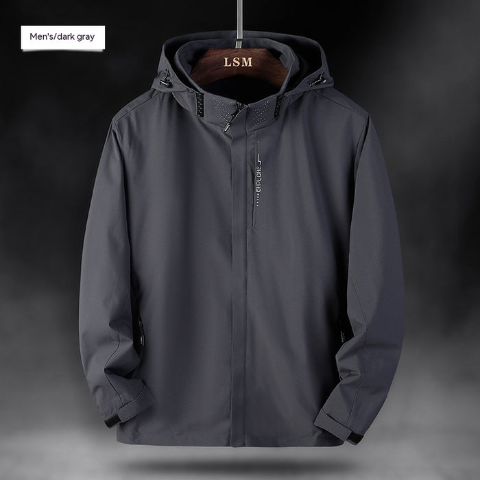 Men's Outdoor Waterproof Windcheater Leisure Shell Jacket