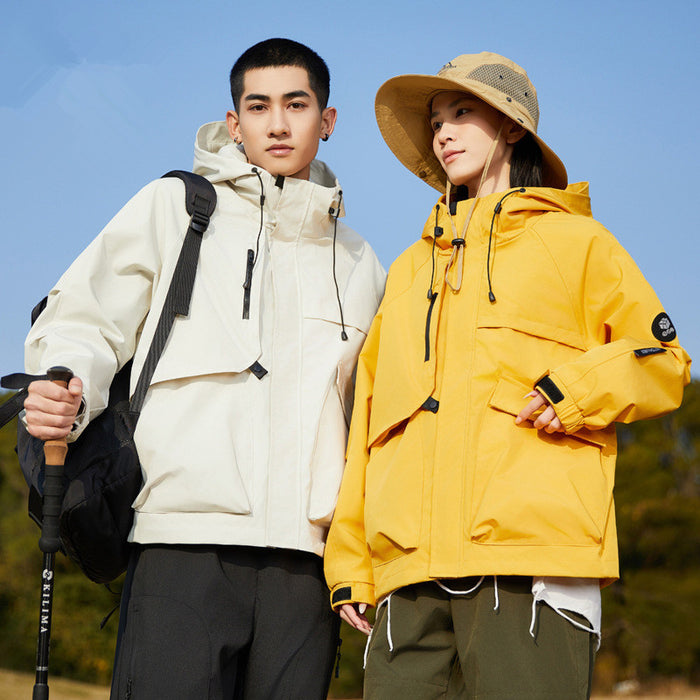 Women's Outdoor Windproof Waterproof Hooded Casual All-matching Jacket