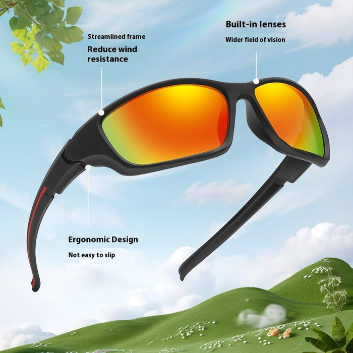 Lunettes de soleil professionnelles polarisées coupe-vent pour sports de plein air