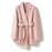 Camel-wool V-neck Wool Double-faced Wool Belted Coat