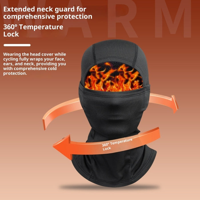 Masque de ski thermique doublé polaire, résistant au froid et au vent, pour la protection du visage lors de vos sorties en plein air
