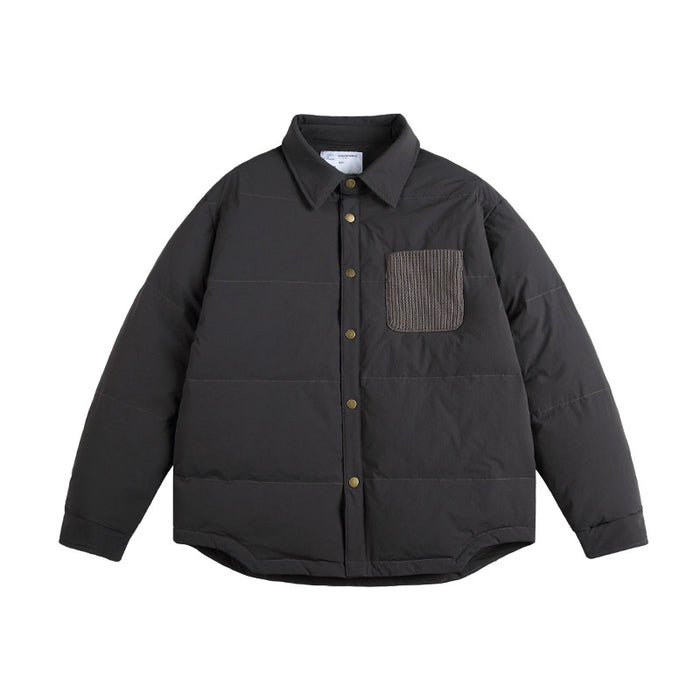 Men's Fashionable Waterproof Light Shirt Down Jacket