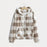 Fashionable Casual Zip-up Plush Hoodie With Long Sleeves