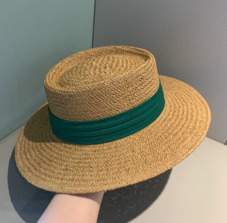 Chapeau de soleil tendance pour la plage, tissé