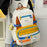 Fashion Color Contrast Large Capacity Travel Backpack