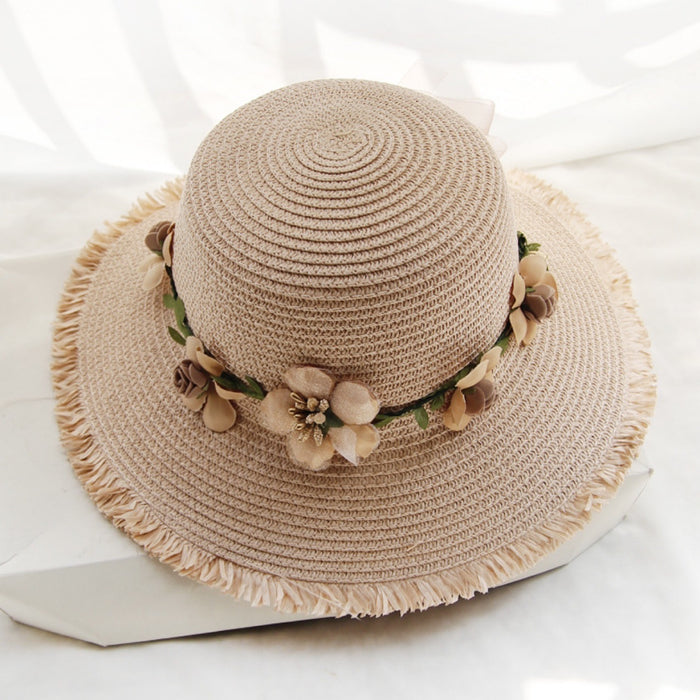 Beach Straw Hat Women's Fresh Seaside Face Covering
