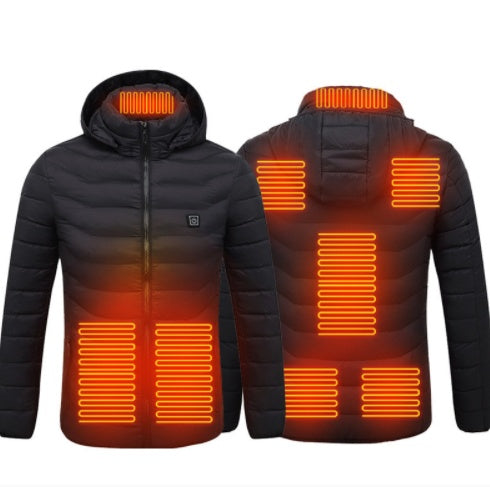 Nouvelle veste chauffante électrique USB en coton, vêtement thermique chauffant, gilet chauffant pour homme, vêtements d'hiver