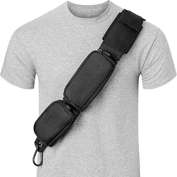 Bolso bandolera táctico con 3 bolsillos para pasaporte, identificación para teléfono móvil