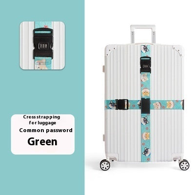 Sangle de valise avec verrouillage par mot de passe pour chariot de voyage