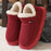 Zapatos de invierno de felpa de algodón para mujer y hombre, cálidos zapatos de gamuza para casa para padres, zapatos de jardín de suela gruesa de color sólido para exteriores