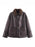Manteau Femme Confortable Décontracté Réversible Cuir et Fourrure Tout-en-un pour la Chaleur et le Style