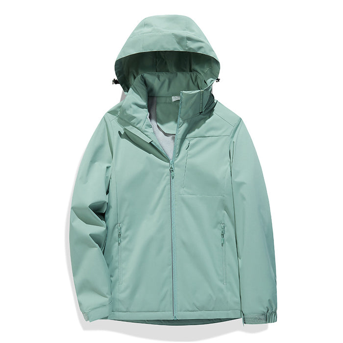 Veste extérieure monocouche doublée polaire, coupe-vent, imperméable et anti-salissures