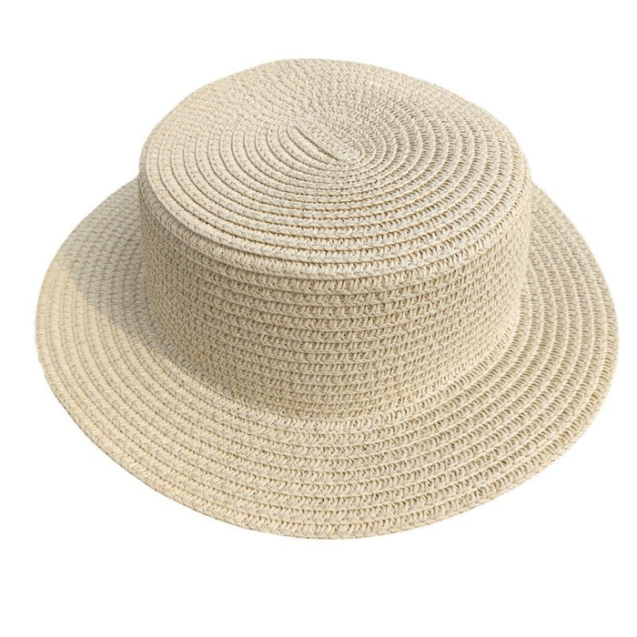 Flat Top Women's Beach Raffia Sun Hat