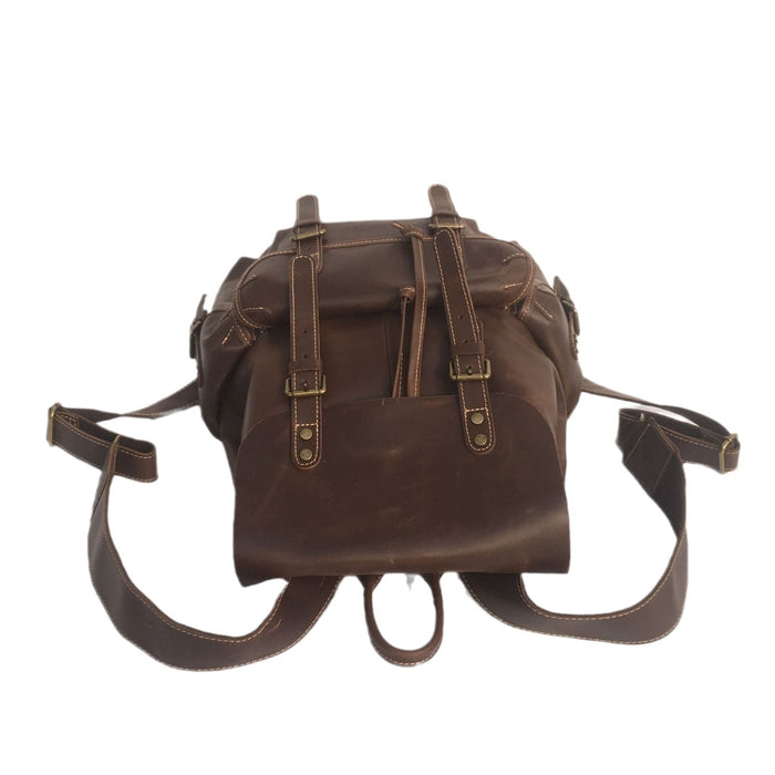Men's Real-leather Bag Top Layer Leather Backpackage