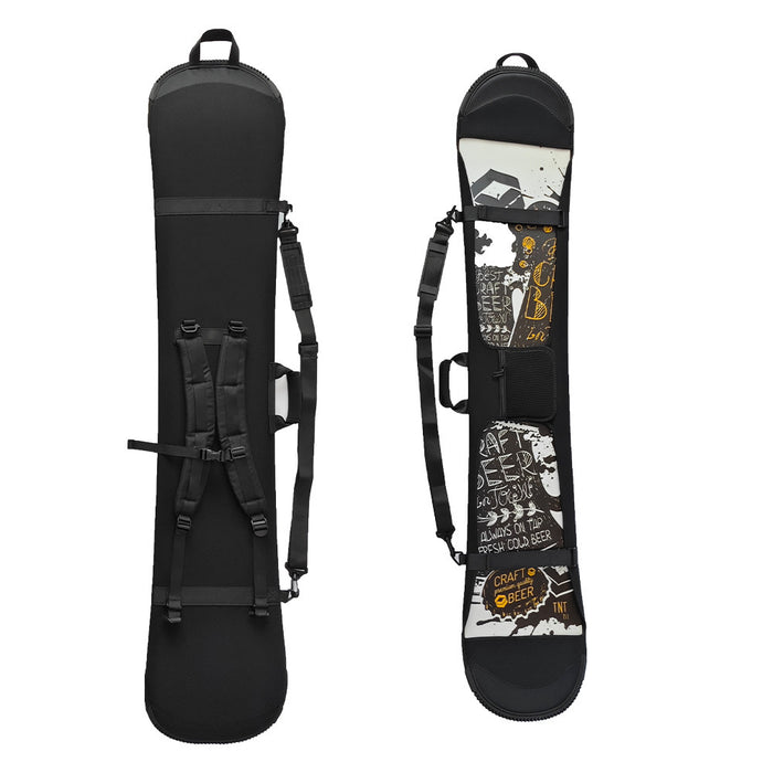 Double Shoulder Velcro Veneer Ski Board Bag