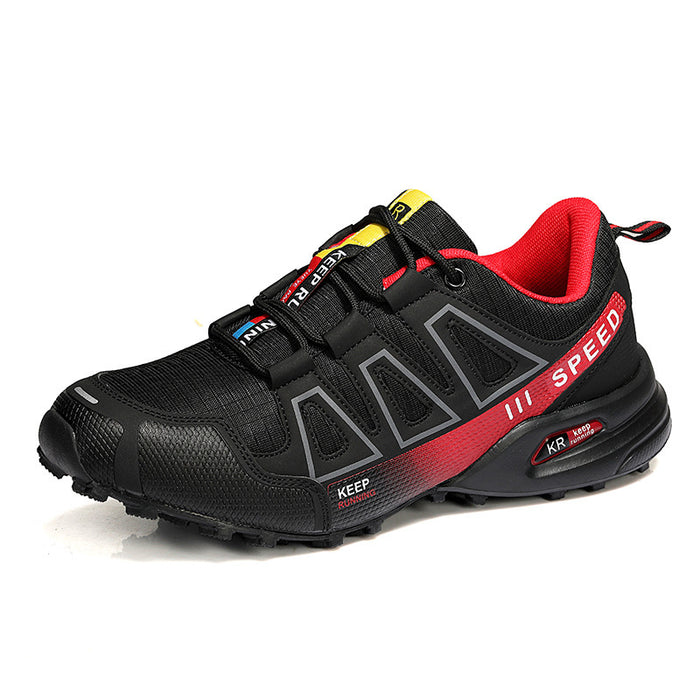 Zapatos de senderismo de verano para hombre, calzado para exteriores, superligeros, transpirables, con absorción de impactos, para trekking todoterreno.