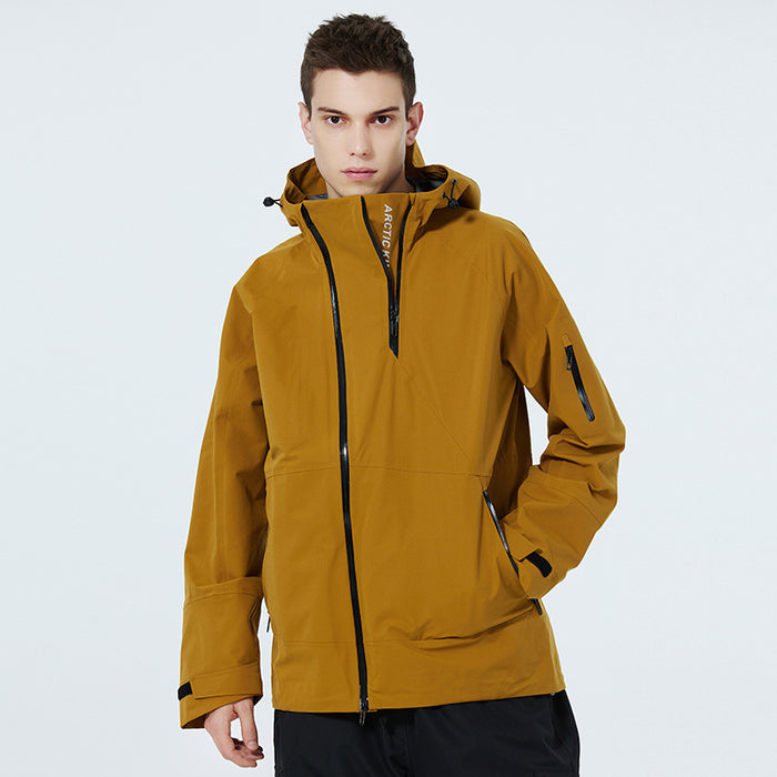 Combinaison de ski unisexe fine, coupe-vent, imperméable, double couche.