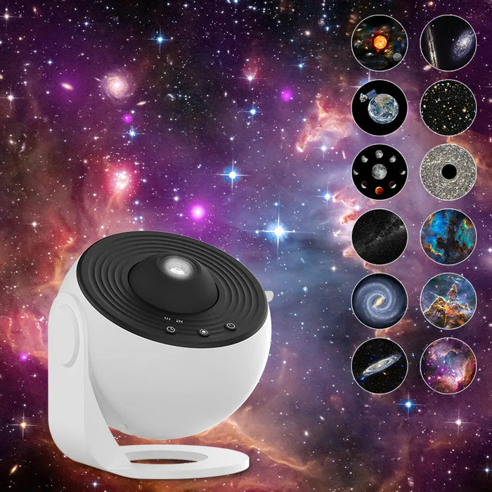 Proyector de galaxia con luz nocturna, proyector de cielo estrellado con rotación de 360 ​​grados, lámpara de planetario para dormitorio infantil, regalo de San Valentín, decoración de boda
