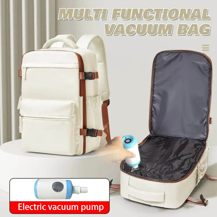 Female Minimalist Vacuum Compression Large Capacity Backpack