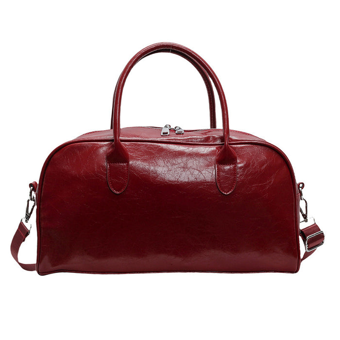 Bolsa de viaje ligera de piel sintética para mujer, de gran capacidad, para excursiones